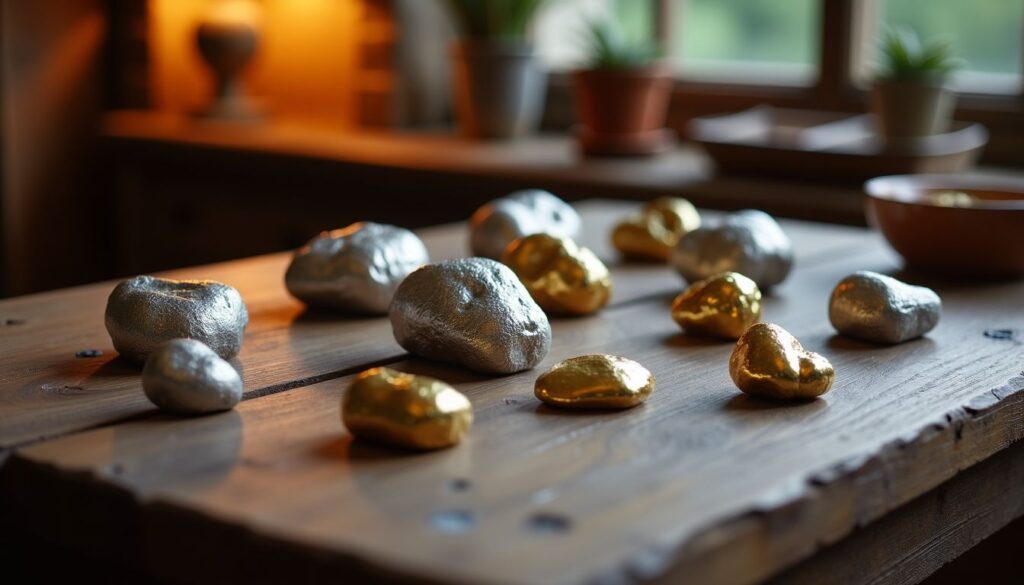 Op deze foto zie je goud als voorbeeld van edelmetaal